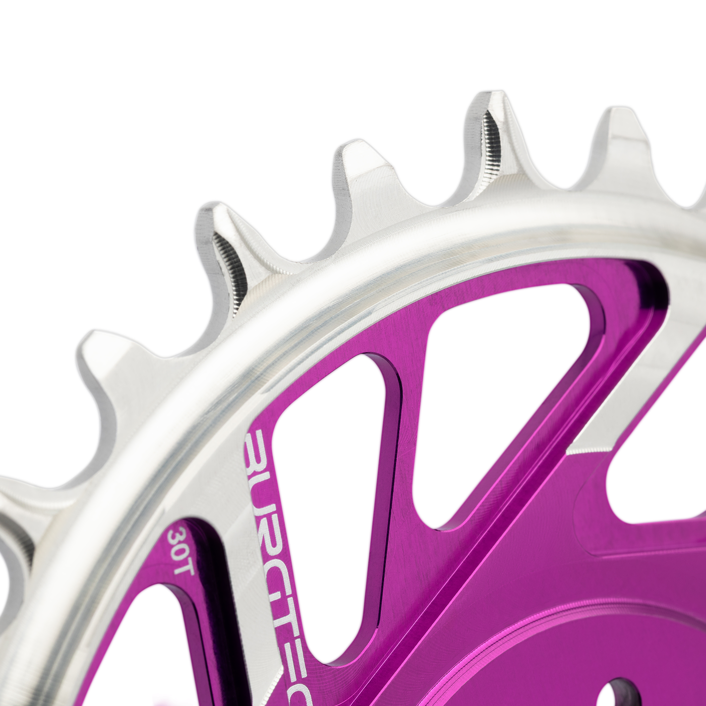 Plateau Mono BURGTEC THICK THIN 12V BOOST Přímá montáž 8 Vis T-Type Narrow Wide Offset 3 mm Violet