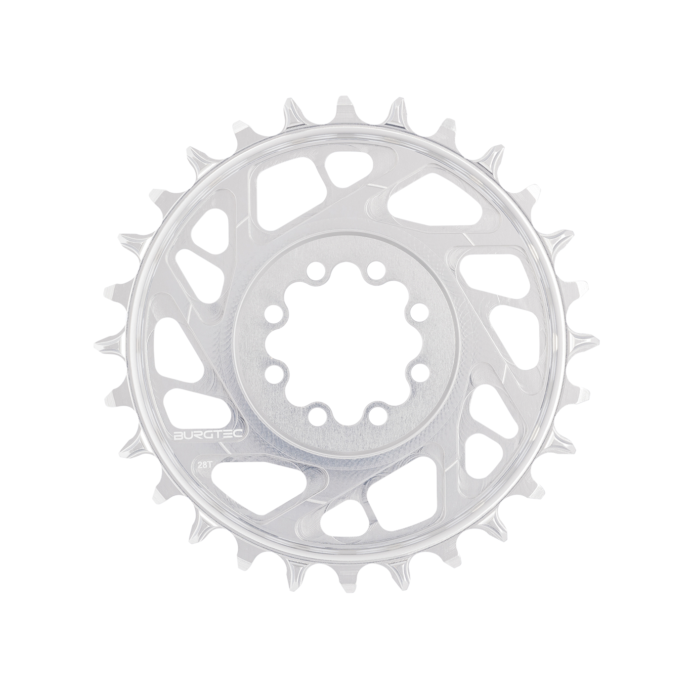 Chainrings Mono BURGTEC THICK THIN 12 Speed BOOST Direct Mount 8 Screws T-Type Narrow Wide Offset 3mm Silver