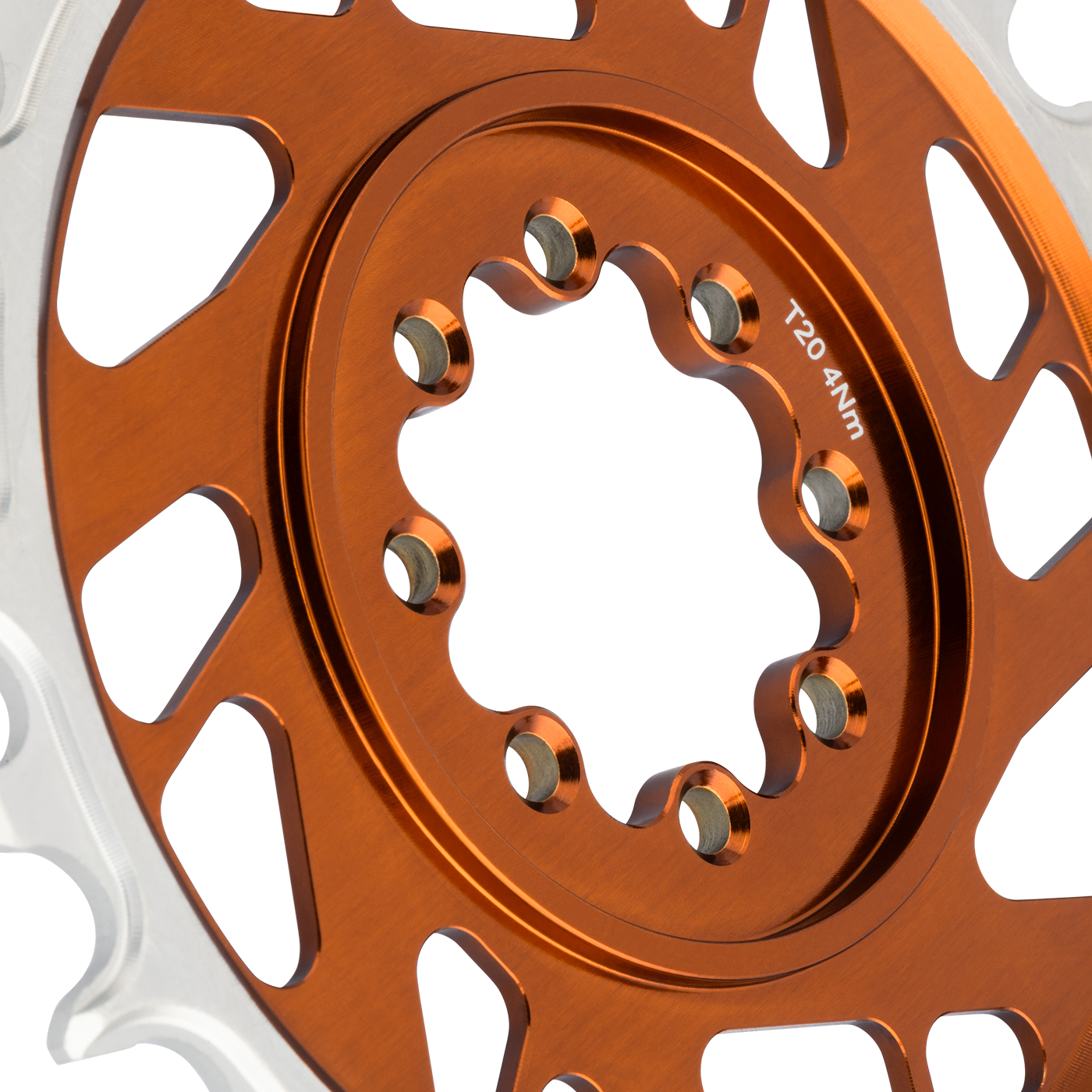 Mono řetězový kroužek BURGTEC THICK THIN 12V BOOST přímá montáž 8 šroubů T-typ úzký široký posun 3mm bronzový