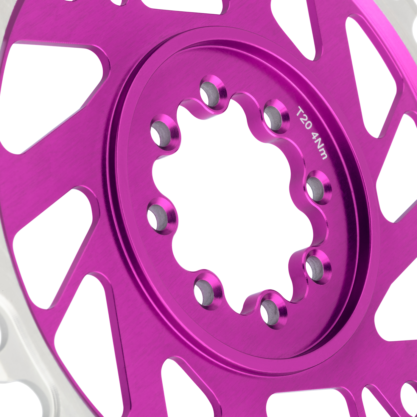 Plateau Mono BURGTEC THICK THIN 12V BOOST Přímá montáž 8 Vis T-Type Narrow Wide Offset 3 mm Violet