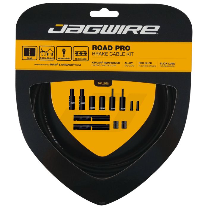 JAGWIRE ROAD PRO Sada brzdového lanka a hadice černá