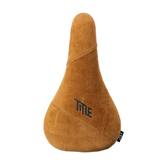 Sedlo Title JS1 hnědé Corduroy, pohled shora