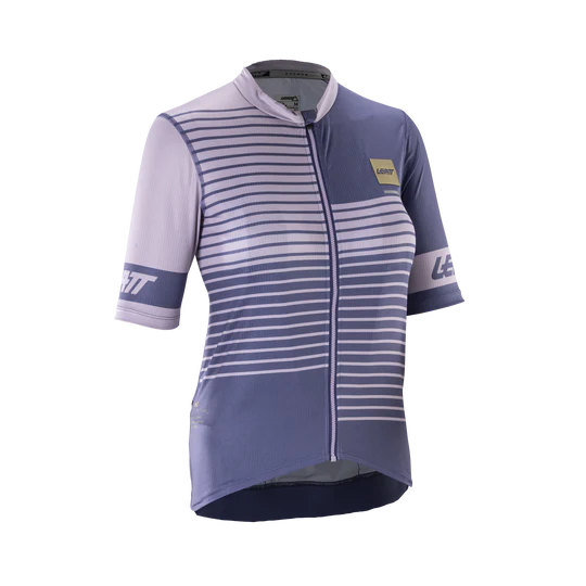 Dámský dres LEATT MTB ENDURANCE 3.0 s krátkým rukávem fialový