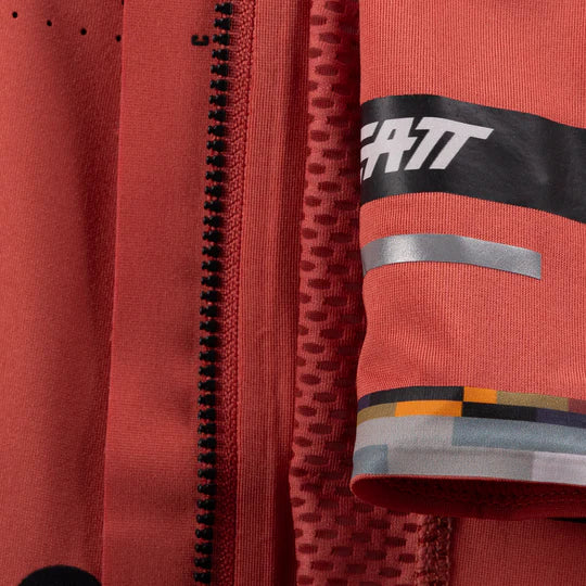 Women's LEATT MTB ENDURANCE 5.0 CARGO Short Sleeve Jersey Red