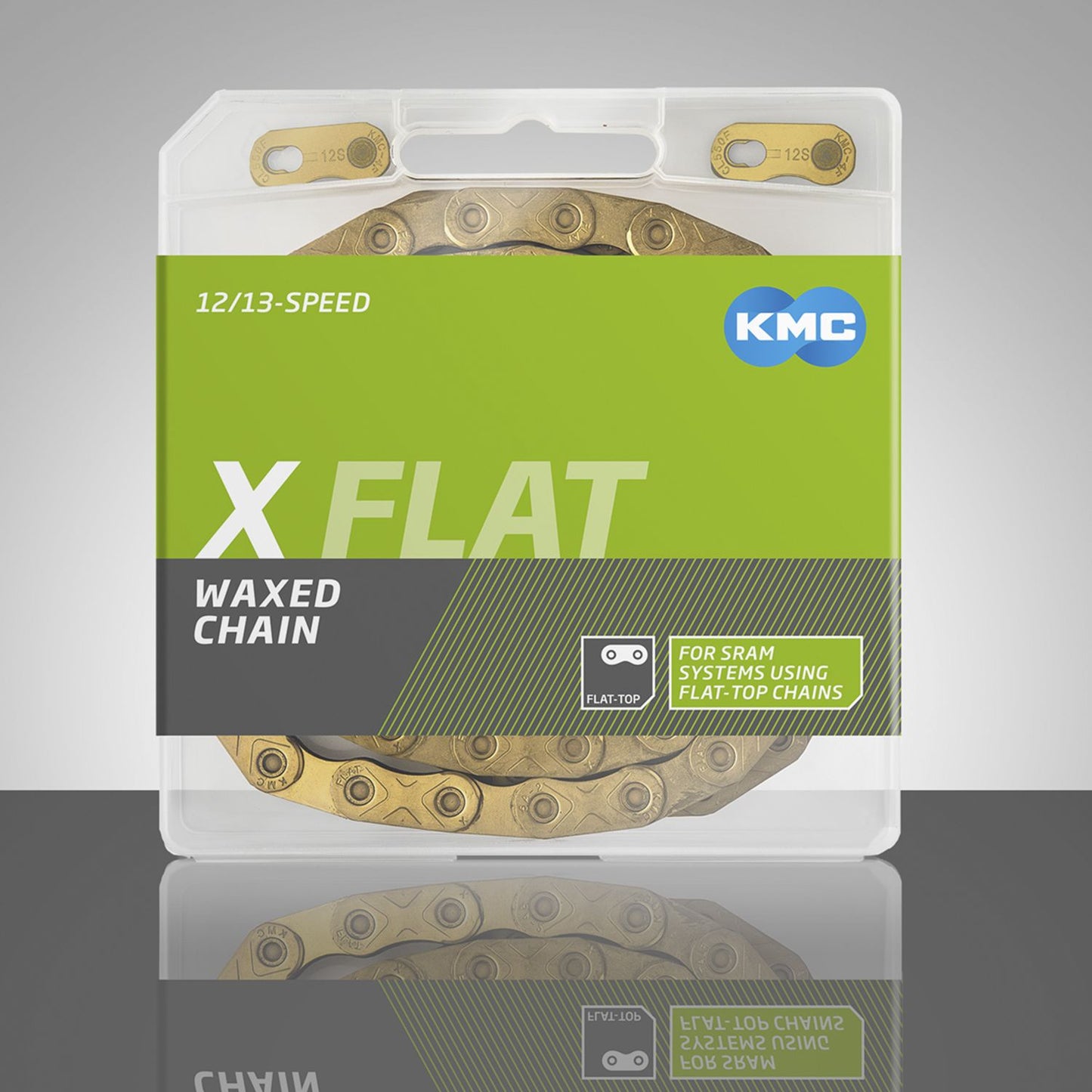 KMC X Flat Waxed Gold 12/13V Chain