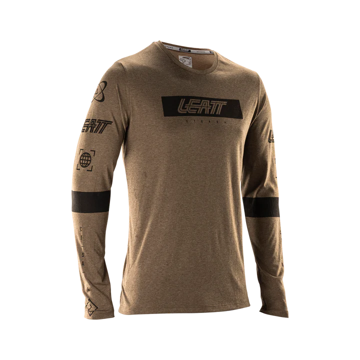 LEATT MTB Gravity 3.0 Long Sleeve Brown Jersey