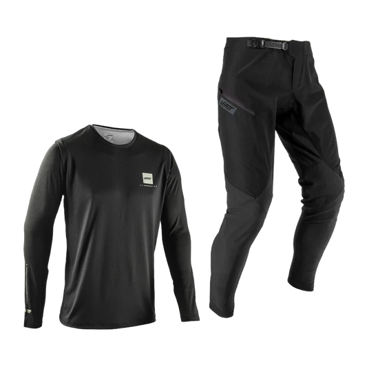 LEATT MTB GRAVITY 1.0 Jersey + Pants Kit Black