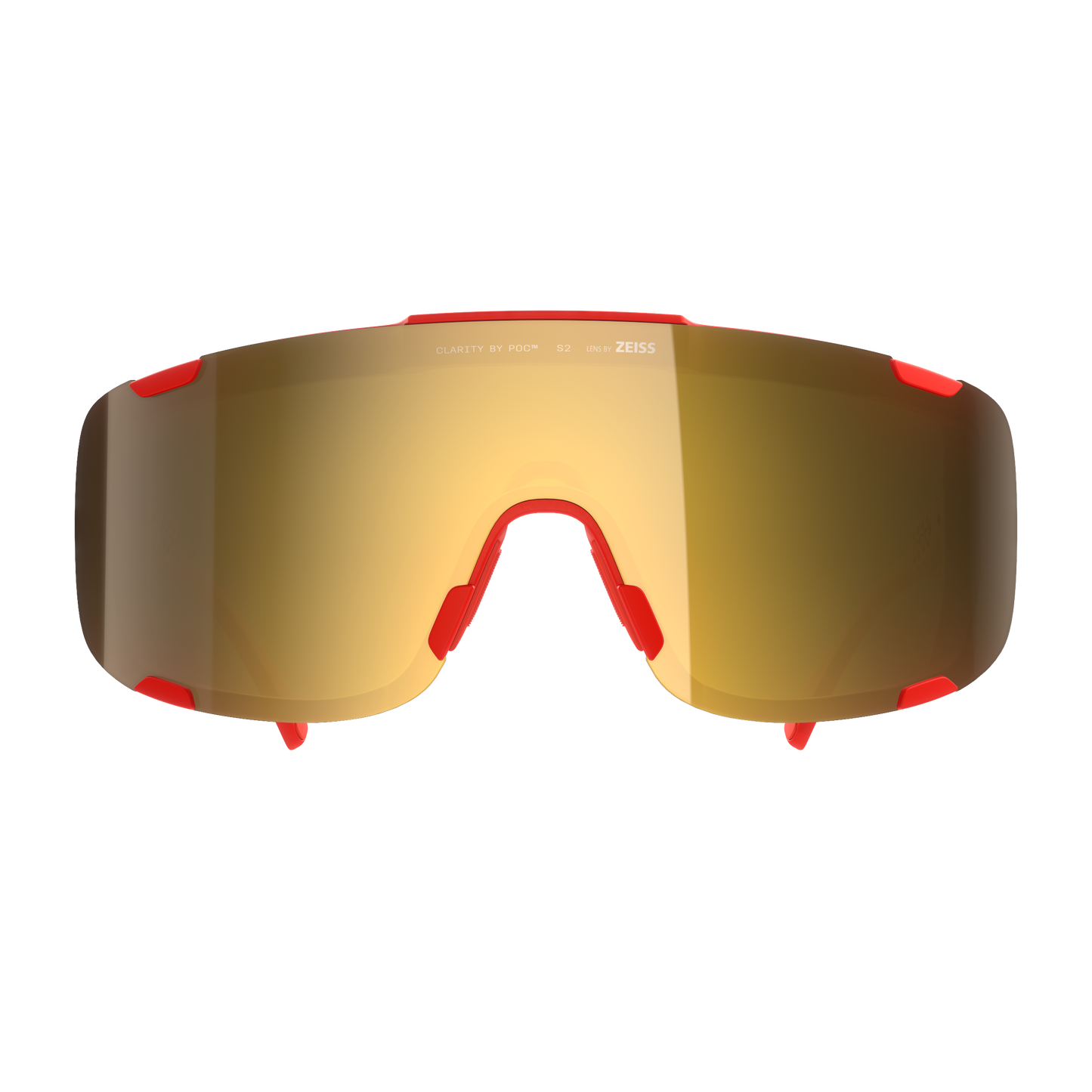 POC DEVOUR MID Goggles Red Clarity Road/Partly Sunny Gold Lens
