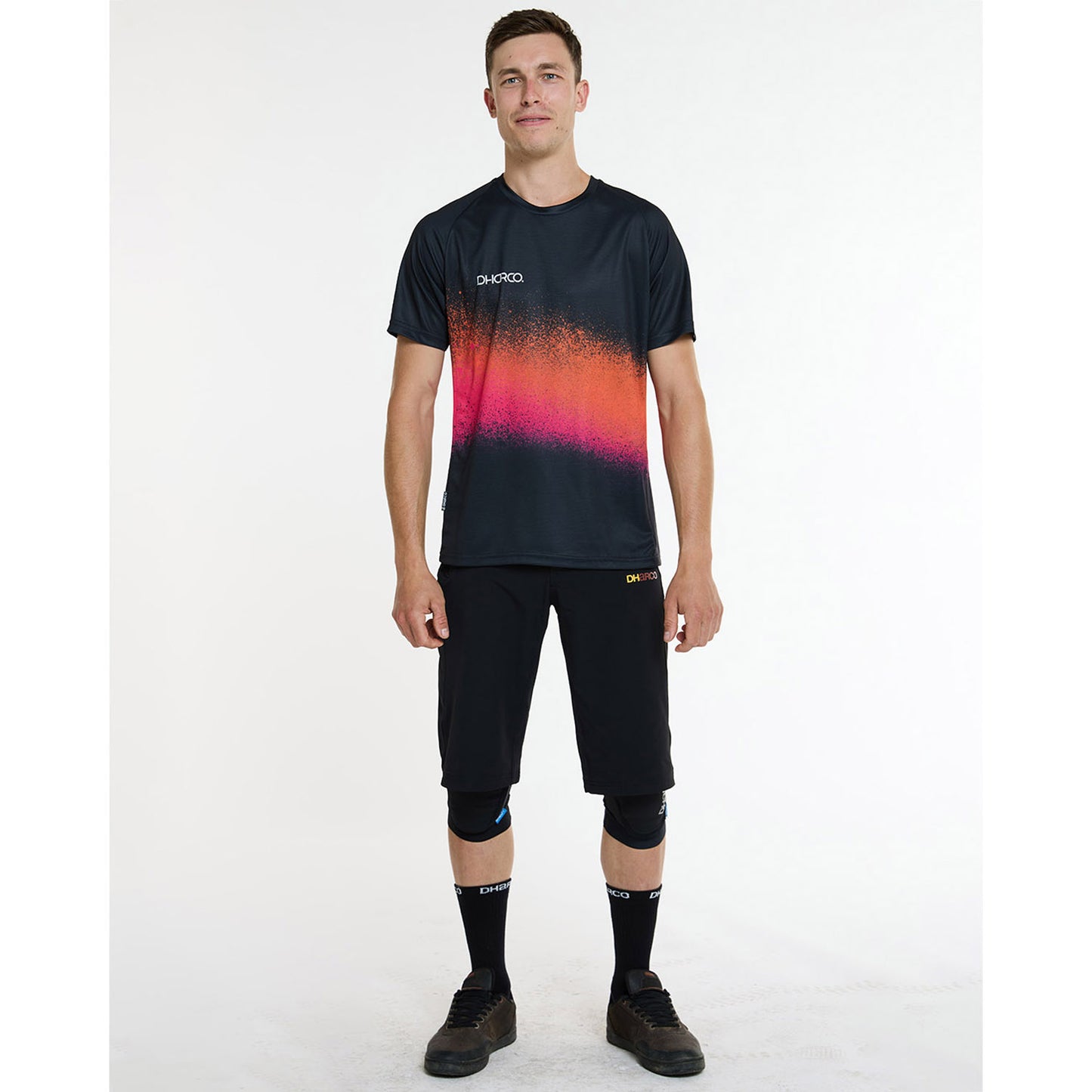 DHARCO BLACK SNAKE Dres s krátkým rukávem Black/Orange