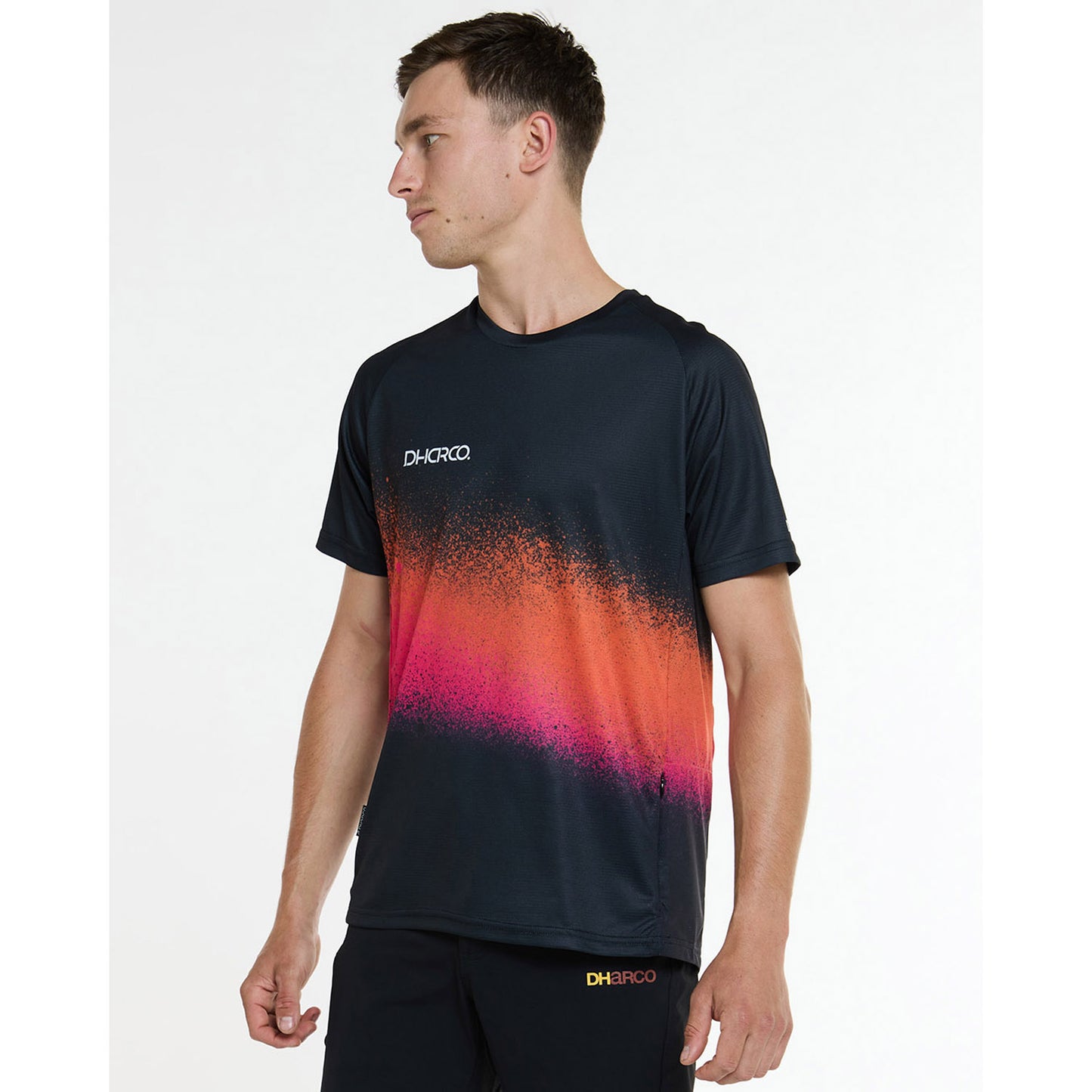 DHARCO BLACK SNAKE Dres s krátkým rukávem Black/Orange