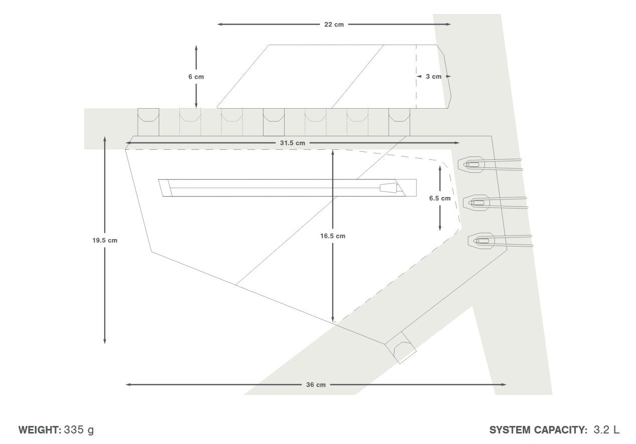 Balení rámových brašen APIDURA AERO SYSTEM Black