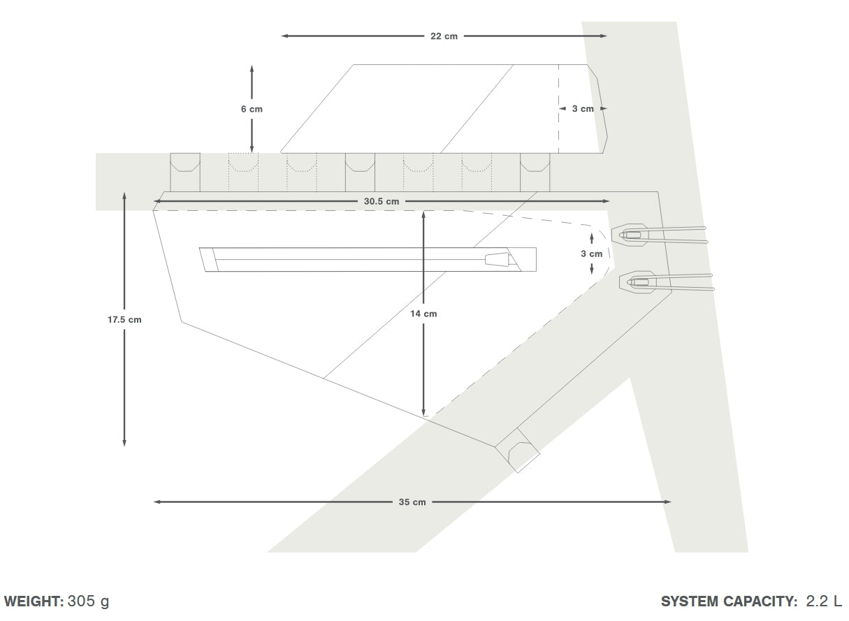 Balení rámových brašen APIDURA AERO SYSTEM Black