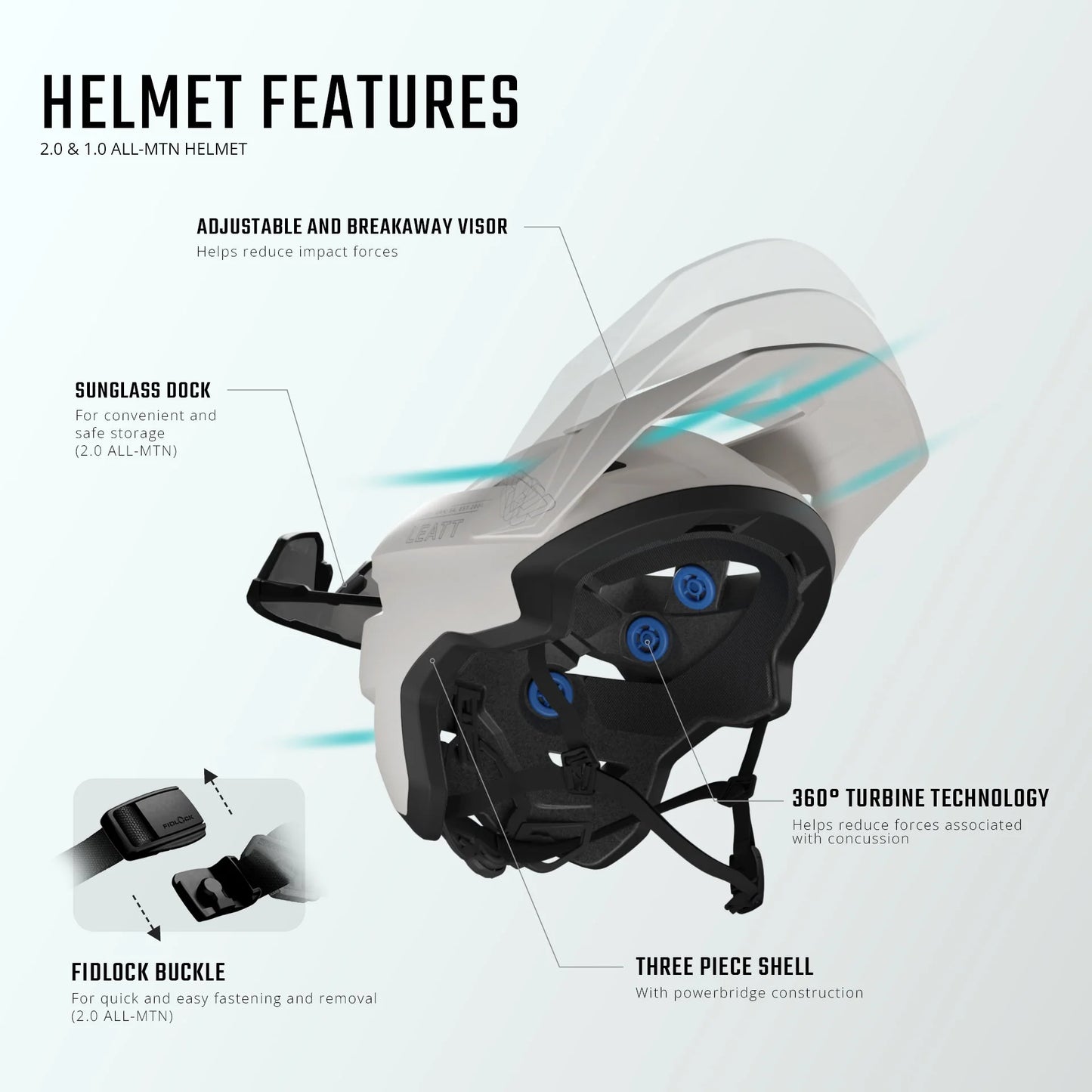 MTB Helmet LEATT ALL-MOUNTAIN 1.0 Grey