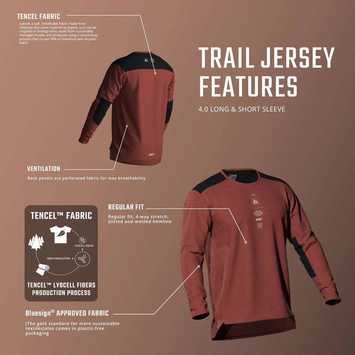LEATT MTB TRAIL 3.0 Long Sleeve Jersey White