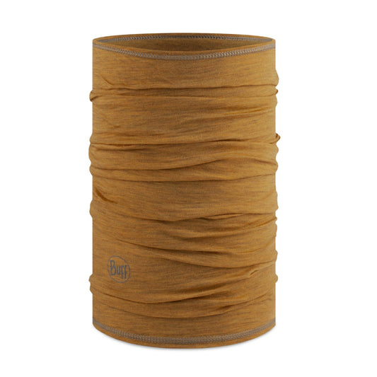 BUFF MERINO LIGHTWEIGHT Hořčicový nákrčník