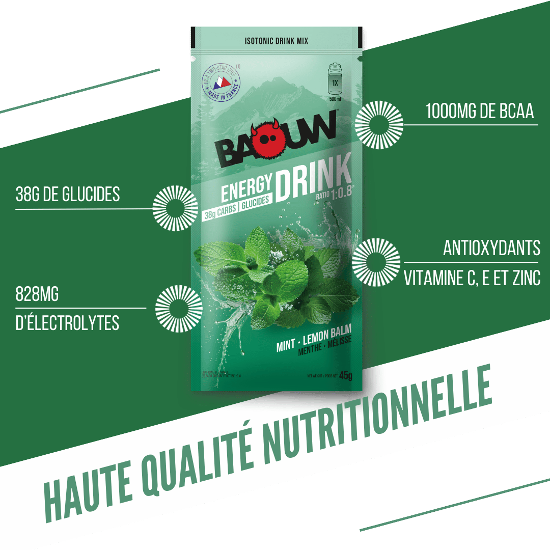 BAOUW ISOTONIC Energy Drink (45g) Máta/Melisa