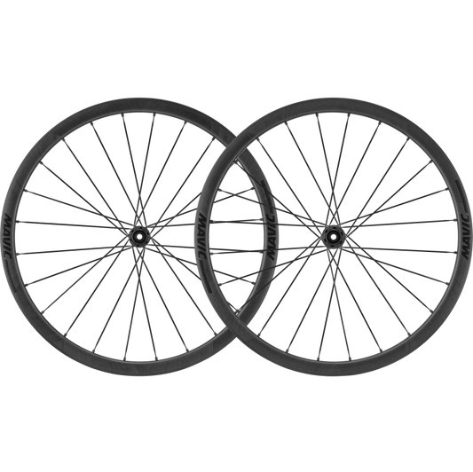 Pár zapletených kol MAVIC COSMIC SLR 32 Tubeless Ready (Center Lock) Černá