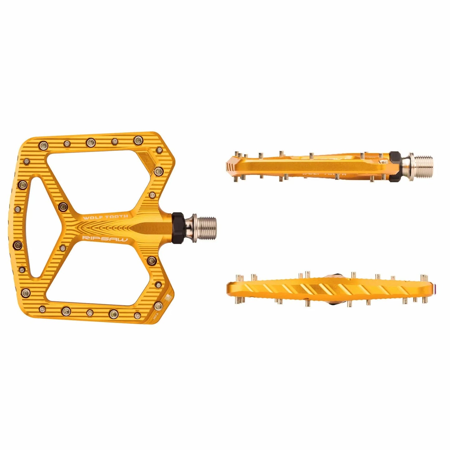 WOLF TOOTH RIPSAW Gold Flat Pedals