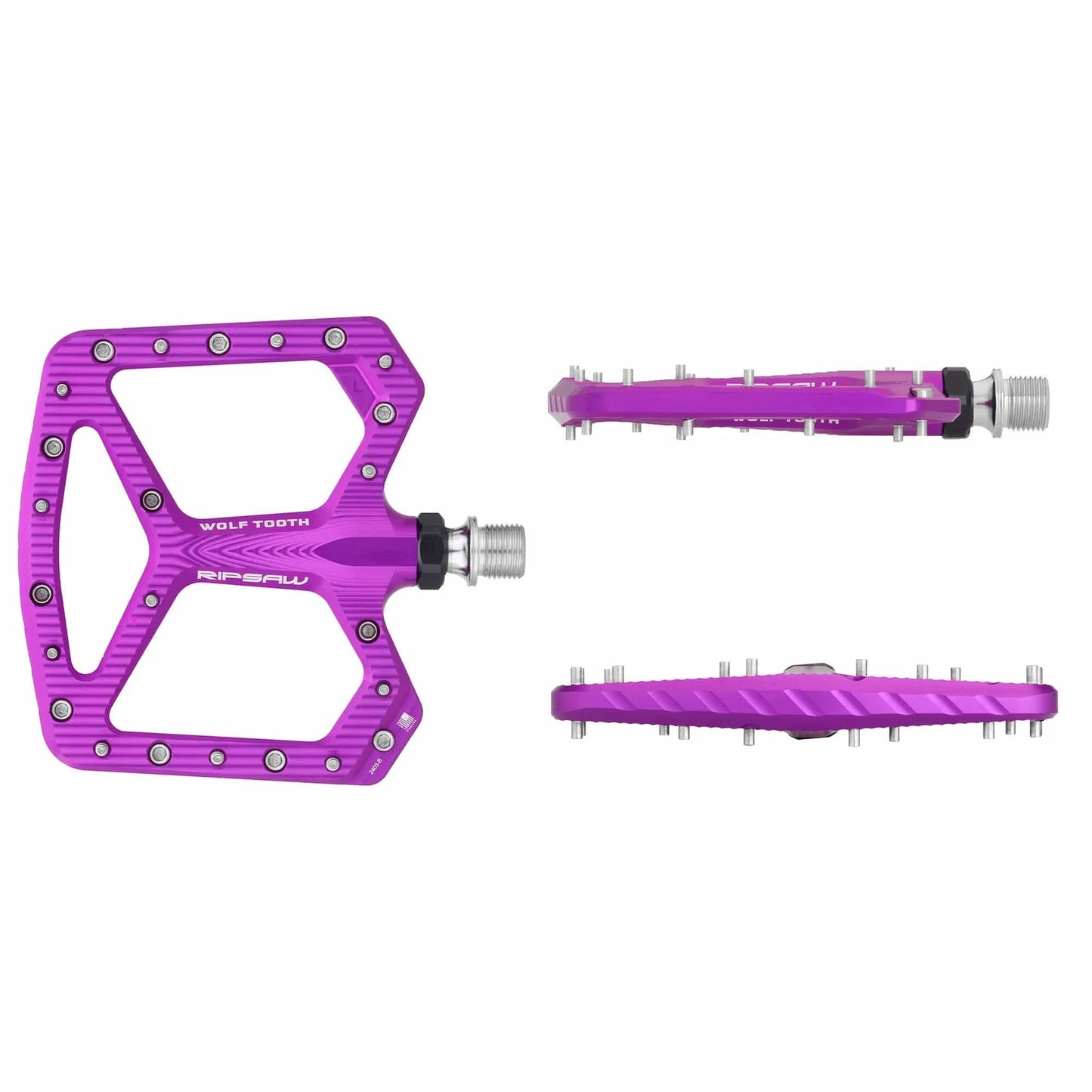 WOLF TOOTH RIPSAW Flat Pedals - Purple