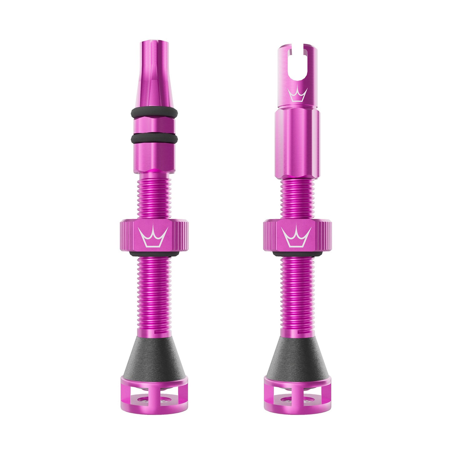 PEATY'S HOLESHOT FAST FLOW 42mm Tubeless Valves (x2) Pink