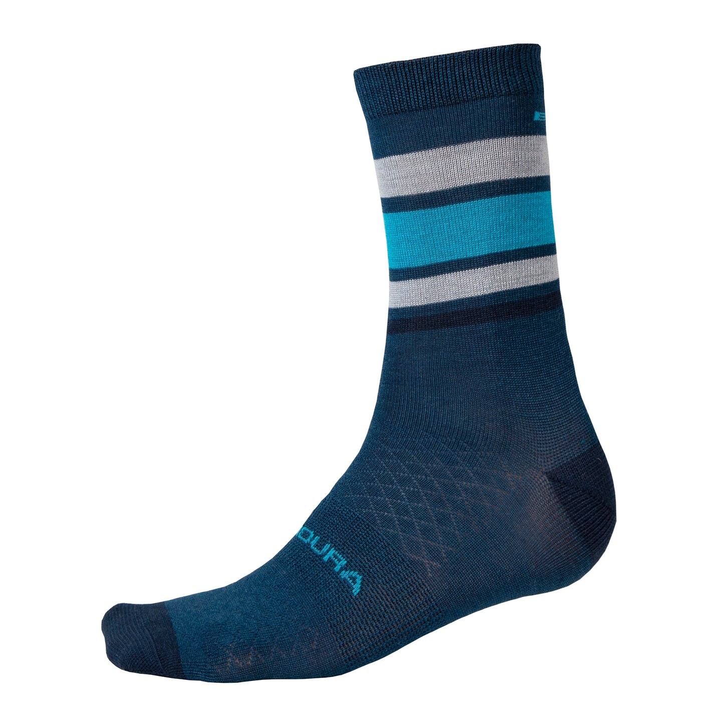 ENDURA BAABAA MERINO STRIPE Ponožky modré