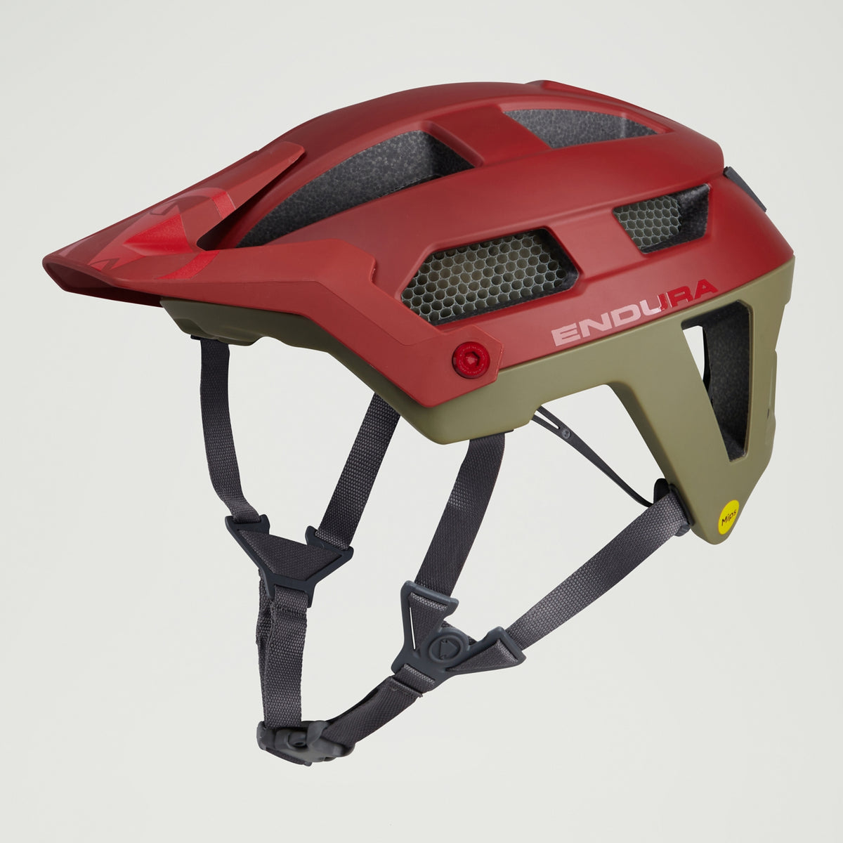 MTB přilba ENDURA SINGLETRACK MIPS červená/zelená