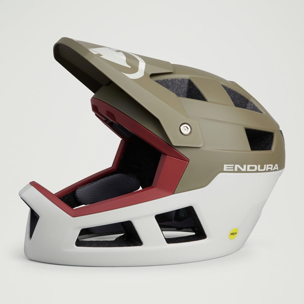 Integrální MTB helma ENDURA SINGLETRACK MIPS zelená/bílá