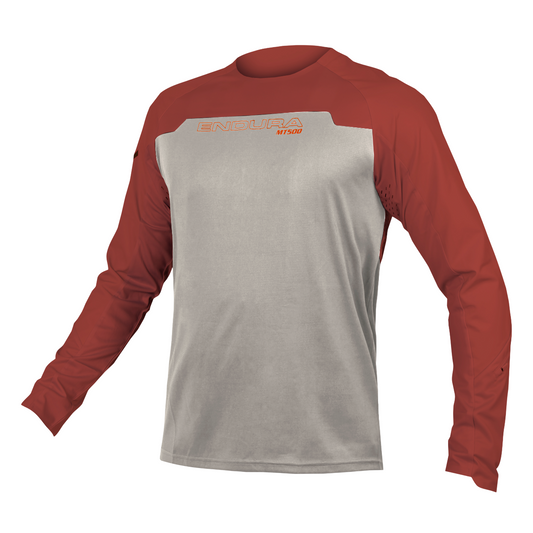 ENDURA MT500 BURNER Dres s dlouhým rukávem červený 2025