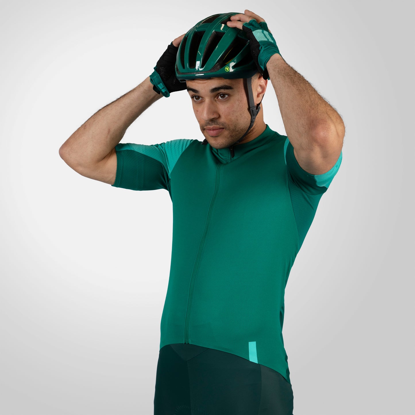 ENDURA FS260 Short Sleeve Jersey Green/Turquoise
