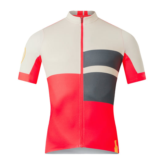 ENDURA FS260 PRINT Dres s krátkým rukávem červený