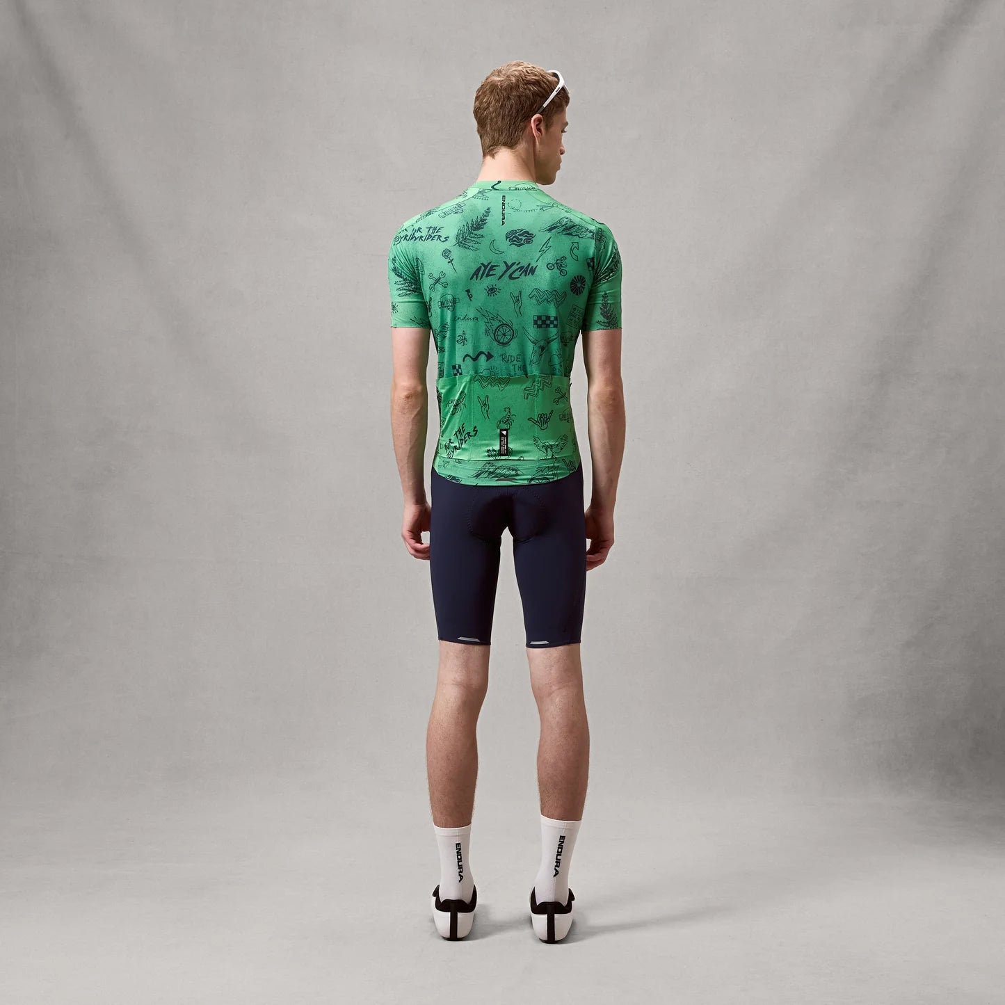 ENDURA PRO SL PRINT Dres s krátkým rukávem zelený