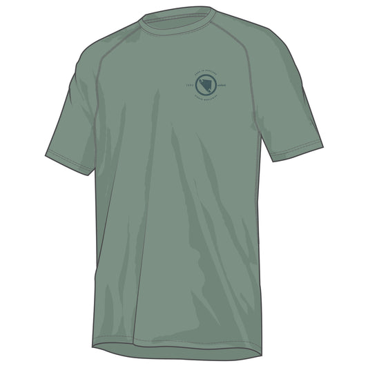 ENDURA LOOP TECH TEE Dres s krátkým rukávem Sage