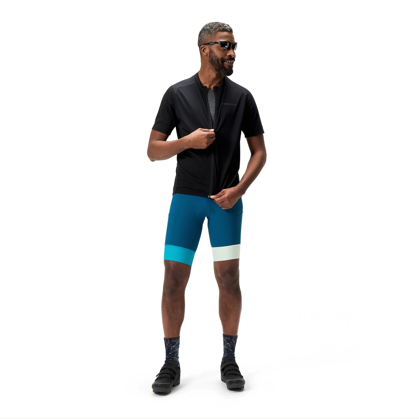 ENDURA LOOP ZIPPED Short Sleeve Jersey Black
