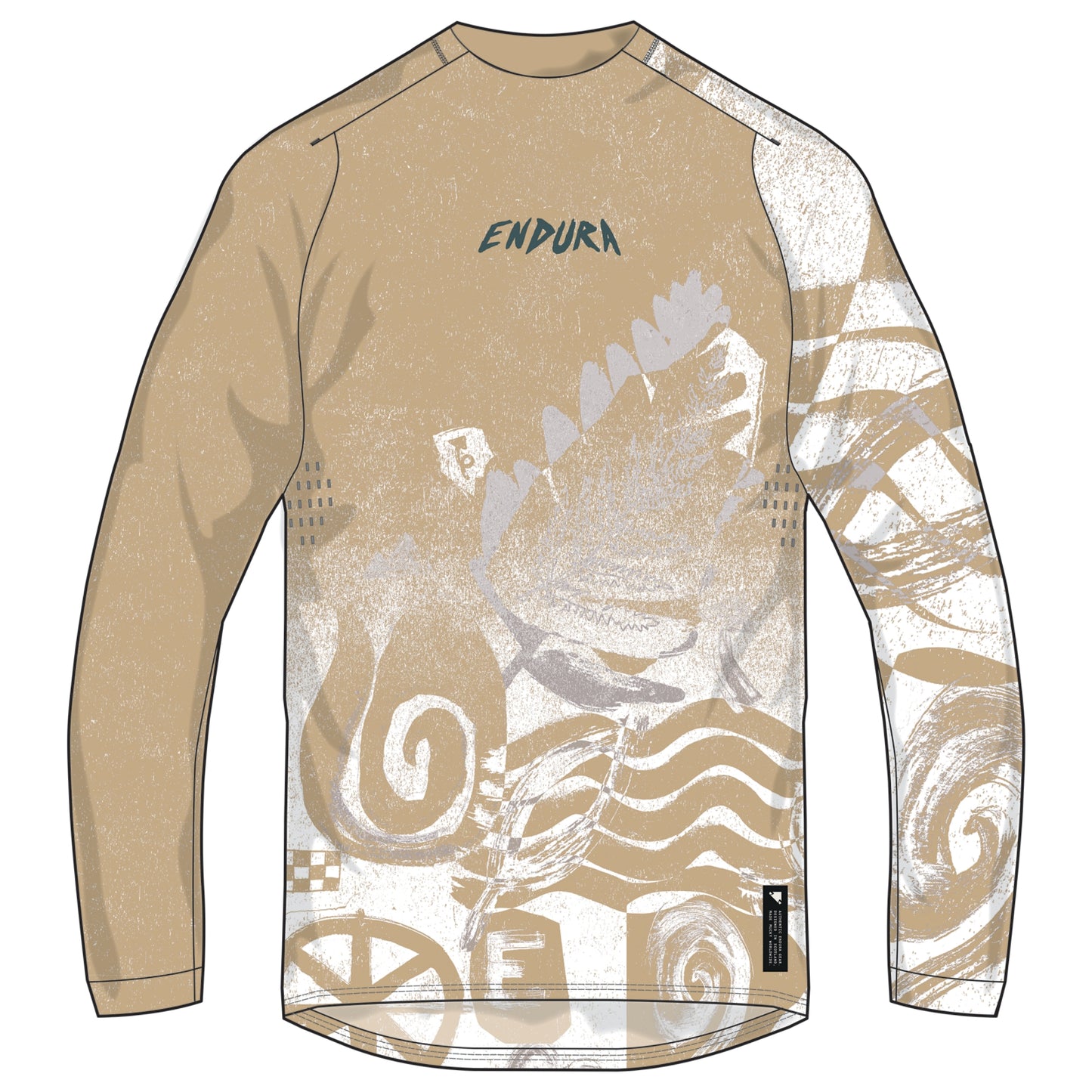 ENDURA SINGLETRACK PRINT Long Sleeve Sand Headband