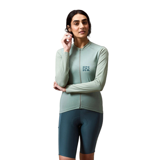 Dres ENDURA ALLTRACK RIDE dámský s dlouhým rukávem Sage Green