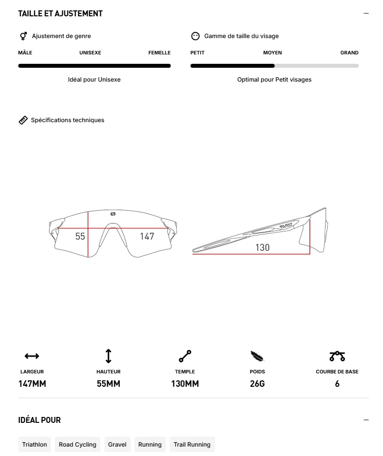 RUDY PROJECT ASTRAL Brýle Matt White RP Optics Multilaser Blue Lenses