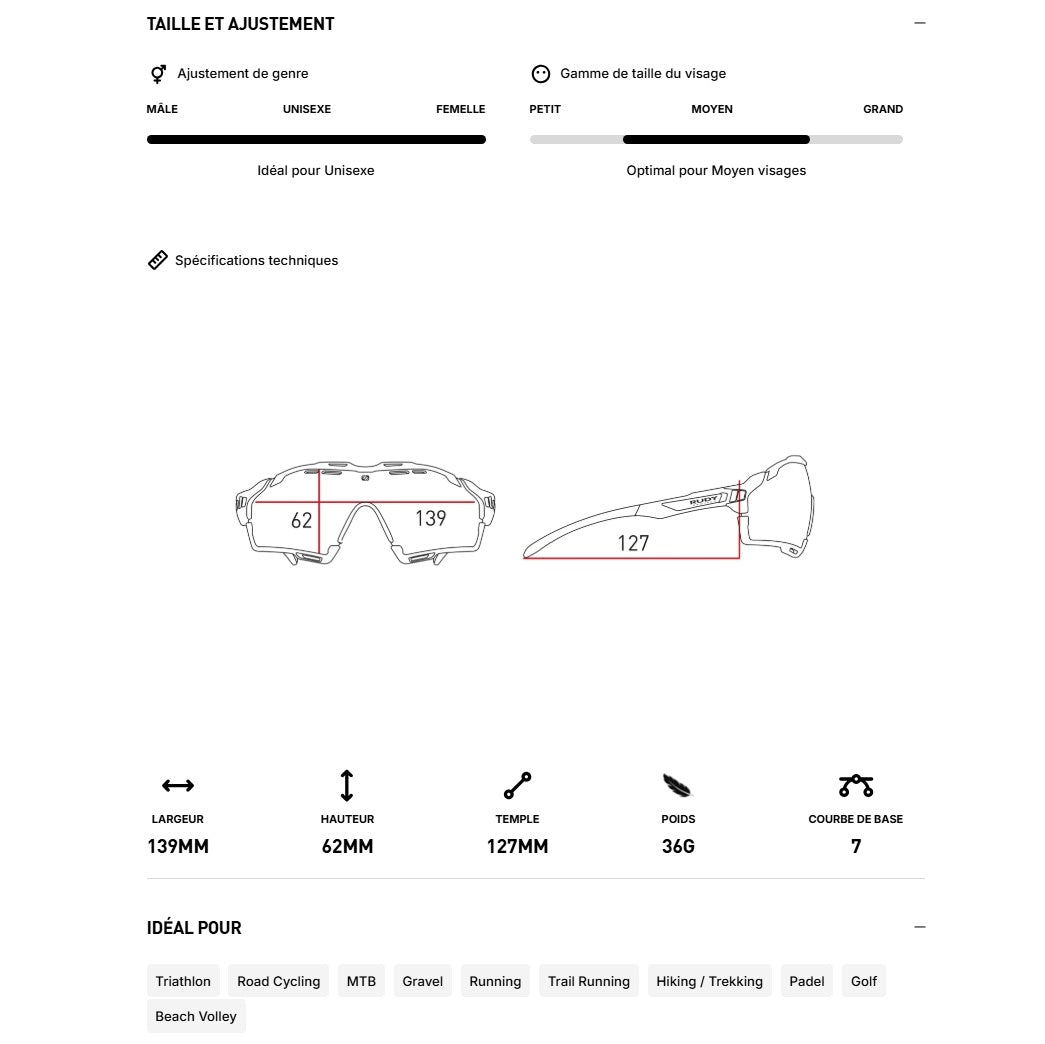 Sluneční brýle RUDY PROJECT CUTLINE Black Matt IMPACTX™ Lenses Photochromic Laser Purple