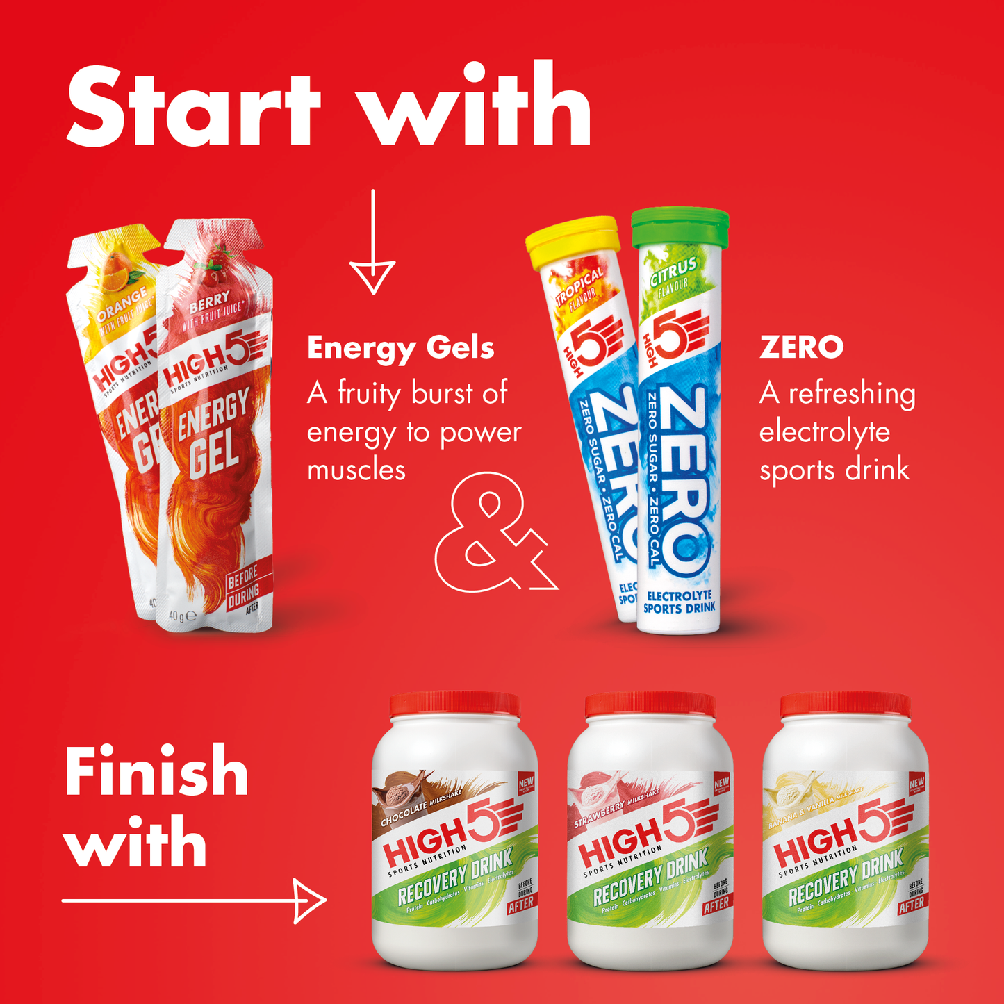 High5 RECOVERY DRINK (450g) Banánový vanilkový koktejl