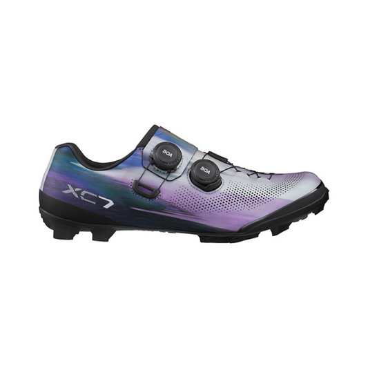SHIMANO XC703 Butterfly Silver MTB boty