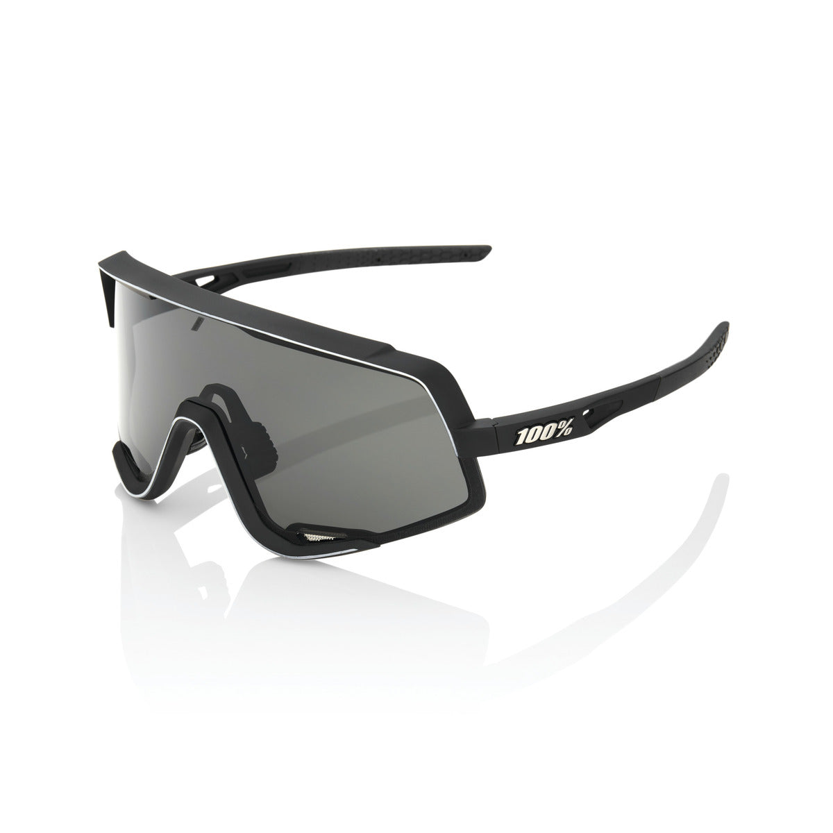 Glasses 100% GLENDALE Soft Tact Black Smoke Lens