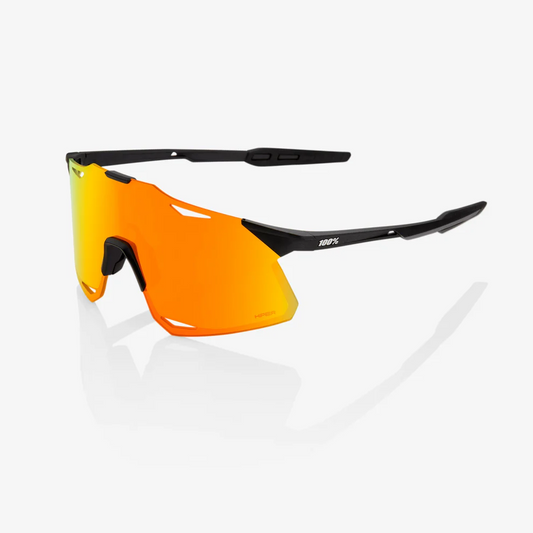 100% brýle HYPERCRAFT Black Matt Hiper Red Mirror