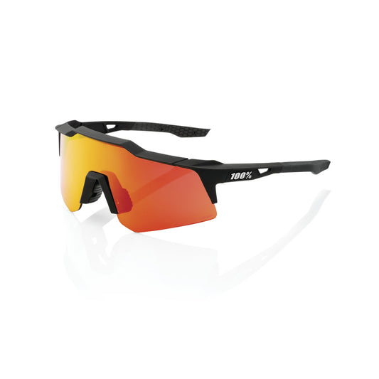 100% brýle SPEEDCRAFT XS Soft Tact Black Hiper Multilayer Mirror Red