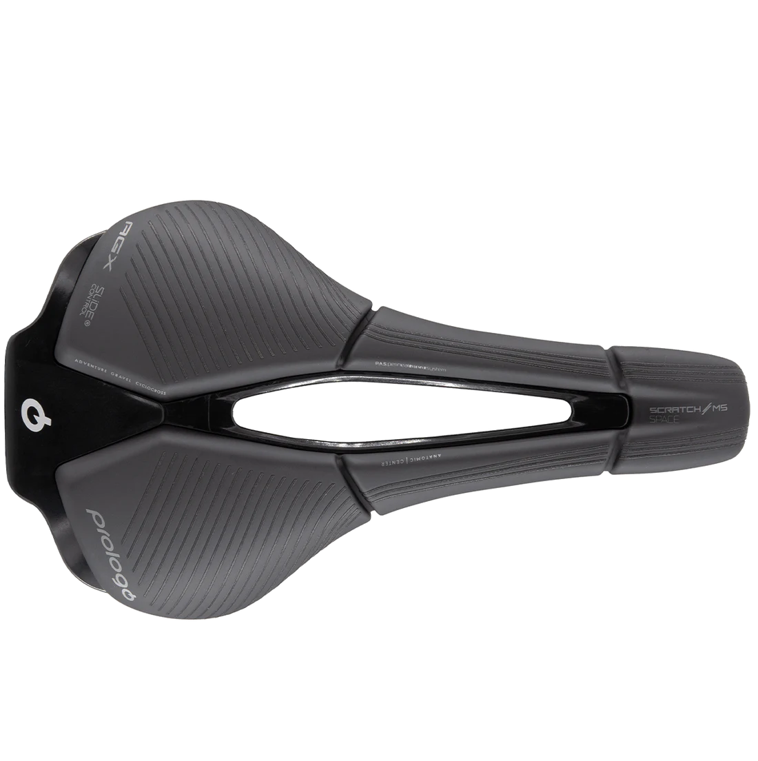 Saddle PROLOGO SCRATCH M5 PAS AGX SPACE SLIDE CONTROL Rails Tirox Black