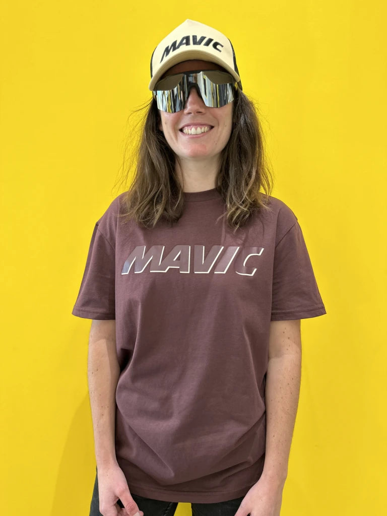 MAVIC CORPORATE LOGO Aubergine tričko