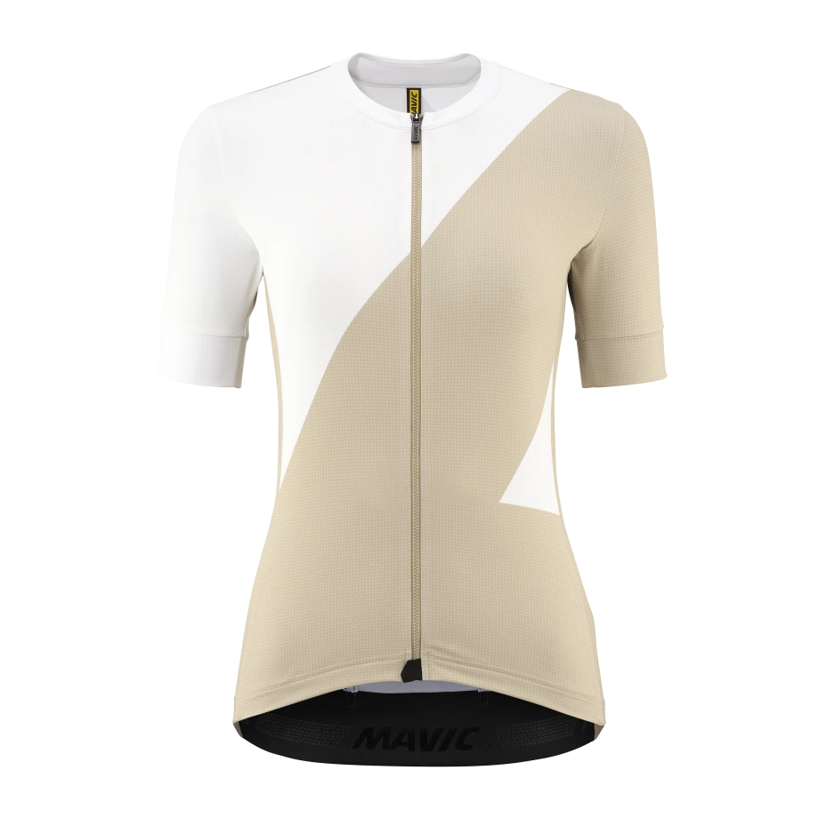 MAVIC AKSIUM GRAPHIC Dámský dres s krátkým rukávem Beige