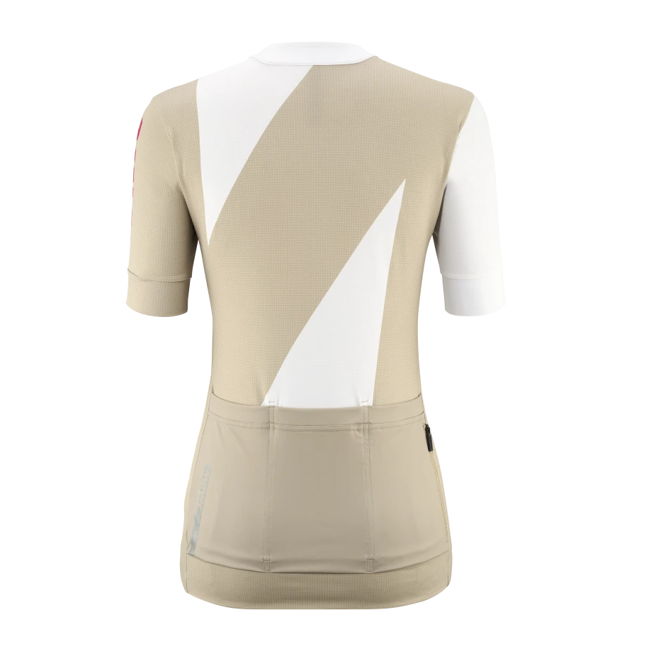 MAVIC AKSIUM GRAPHIC Dámský dres s krátkým rukávem Beige