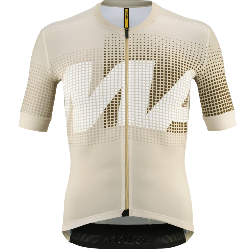 MAVIC AKSIUM GRAPHIC Dres s krátkým rukávem Beige