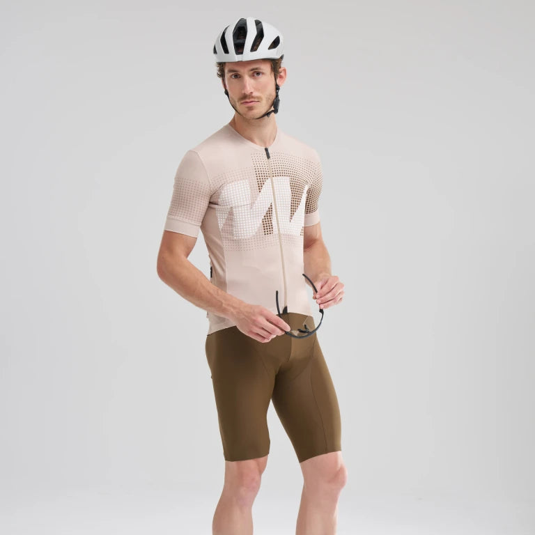 MAVIC AKSIUM GRAPHIC Dres s krátkým rukávem Beige