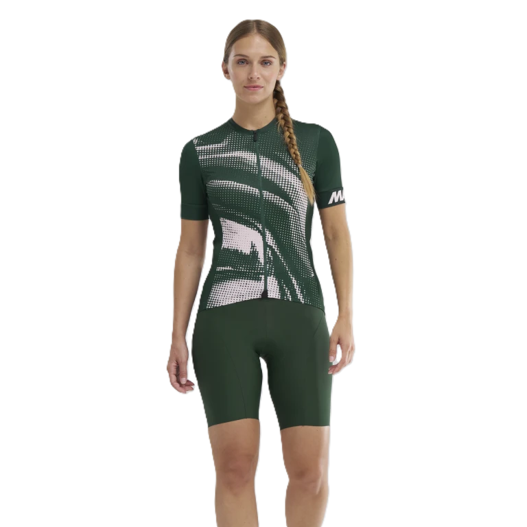 MAVIC AKSIUM GRAPHIC Dámský dres s krátkým rukávem Khaki/Rose
