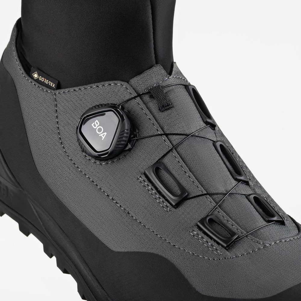 Horské cyklistické boty FIZIK HIVER TERRA NANUQ GTX FLAT černé/šedé